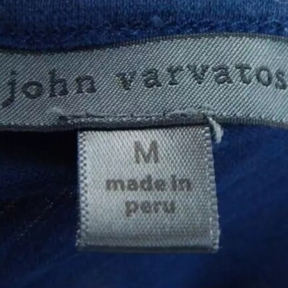 John Varvatos Collection Pima Cotton Slub Tee - Picture 2 of 3